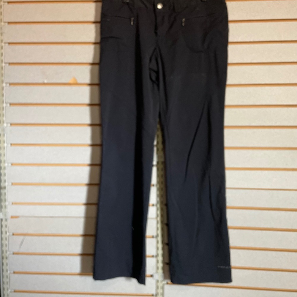 Columbia Omni-Shield Womens Black Hiking‎ Outdoor Straight Leg Pants Size 12/14